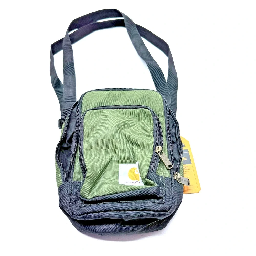 Carhartt Crossbody Zip Bag Durable Adjustable Sling Bag Zipper Closure Unisex